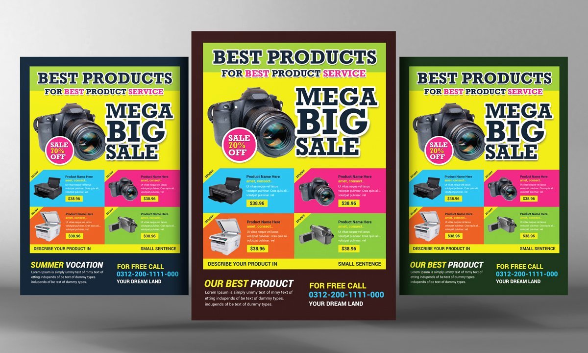 Promotion Flyer Template Free New Product Promotion Flyer Flyer Templates Creative Market