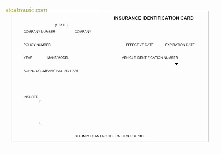 Proof Of Car Insurance Template Luxury Proof Insurance Card Template Inspirational Free Fake