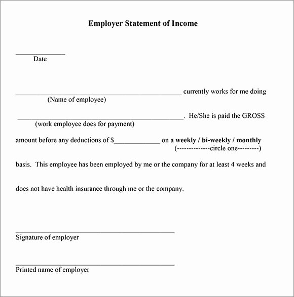 Proof Of Income Template Awesome Proof Of In E Letter Template 7 Download Documents In Pdf