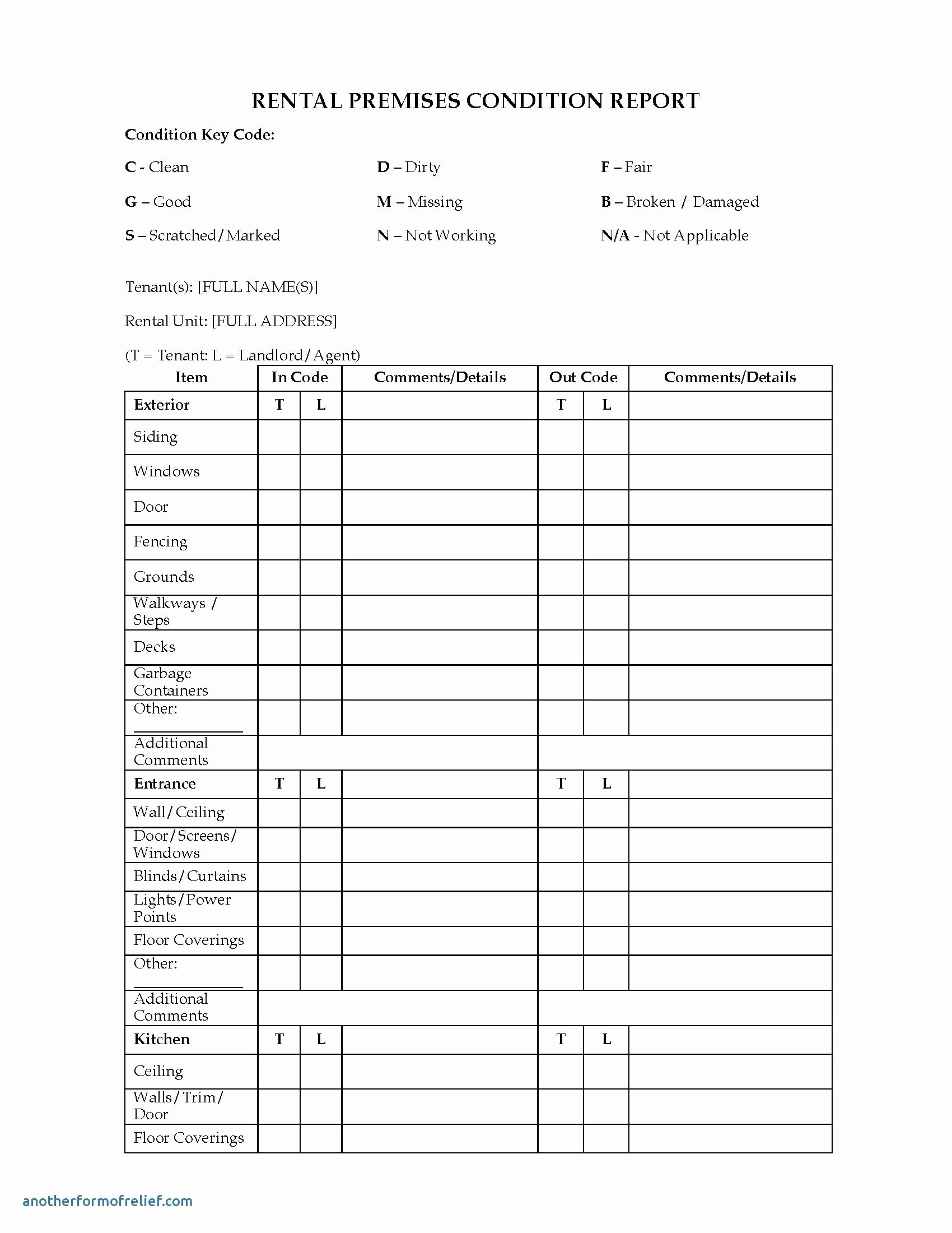 Property Inspection Reports Template Inspirational Template Property Management Template