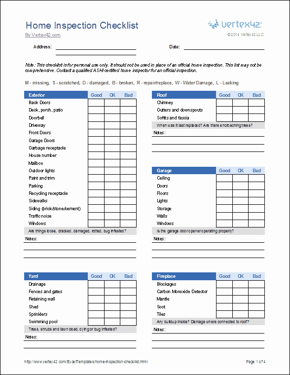 Property Inspection Reports Template Luxury Home Inspection Checklist Template