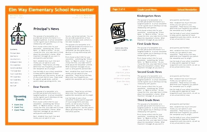 Publisher Newsletter Template Free Unique Microsoft Publisher Newsletter Template Free Download