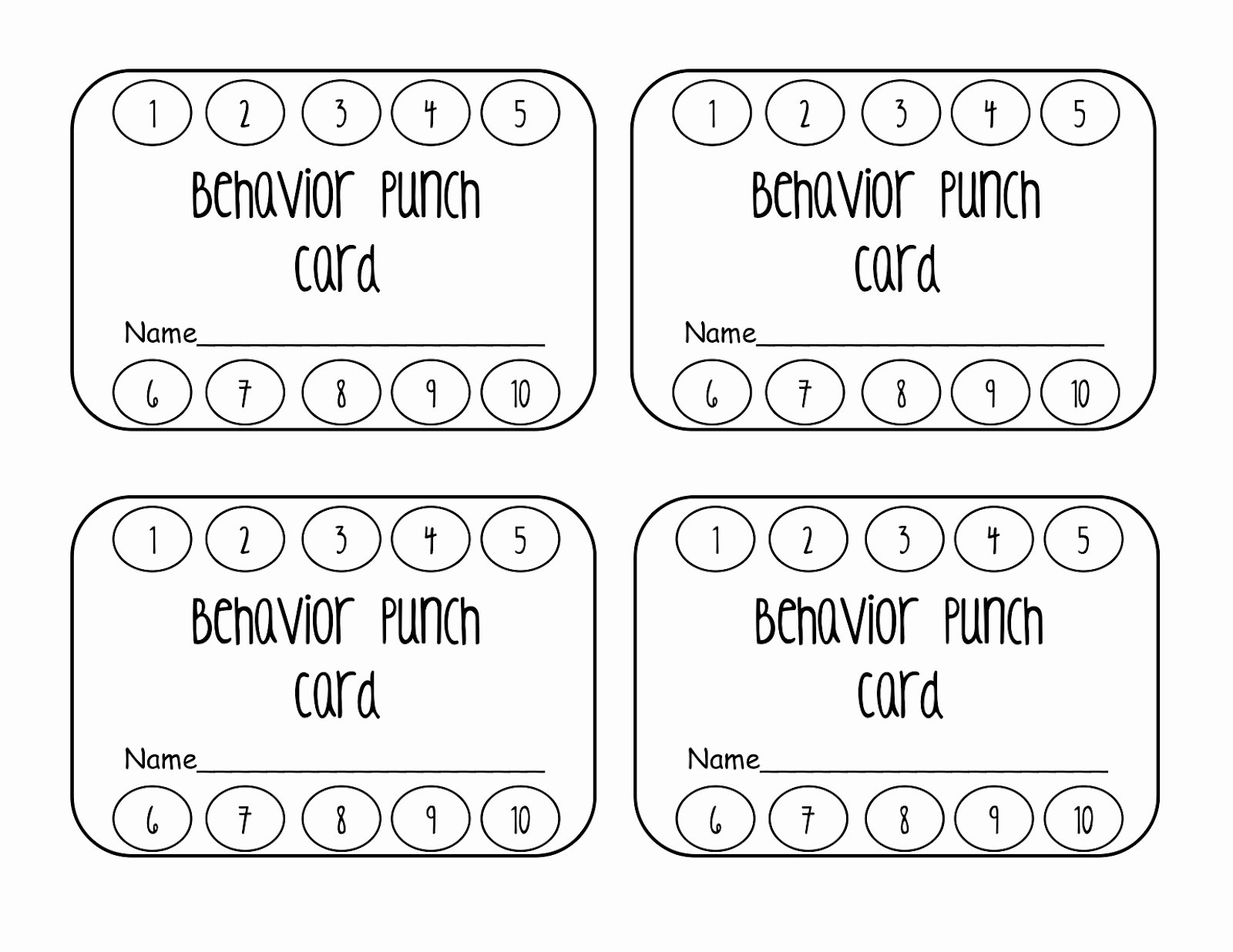 Punch Card Template Free Downloads Fresh Punch Card Template