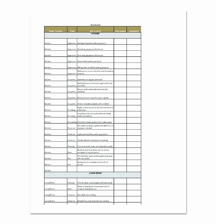 Punch List Template Pdf New Excel Template Project Tracker and Construction Punch List