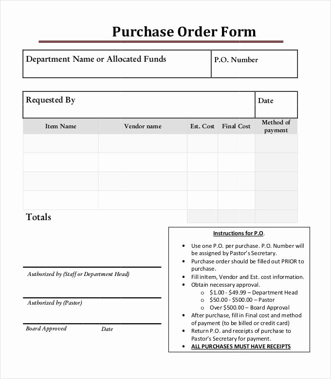 Purchase order Template Doc Awesome 53 Purchase order Examples Pdf Doc