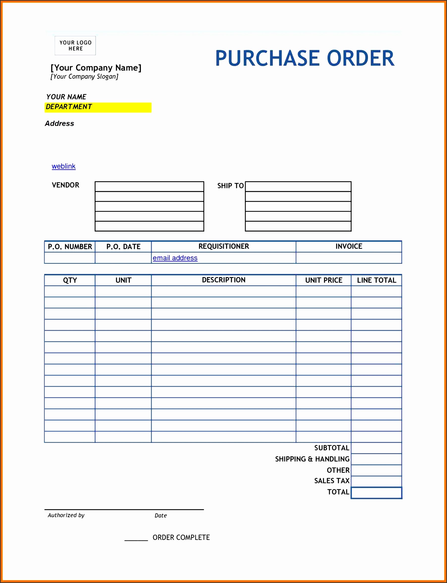 Purchase order Template Doc Beautiful 10 Editable Purchase order Template Sampletemplatess