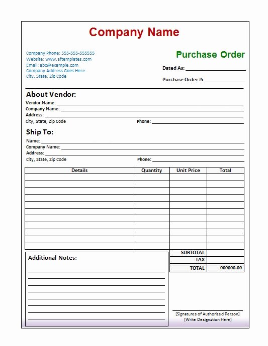 Purchase order Template Doc Elegant 37 Free Purchase order Templates In Word &amp; Excel