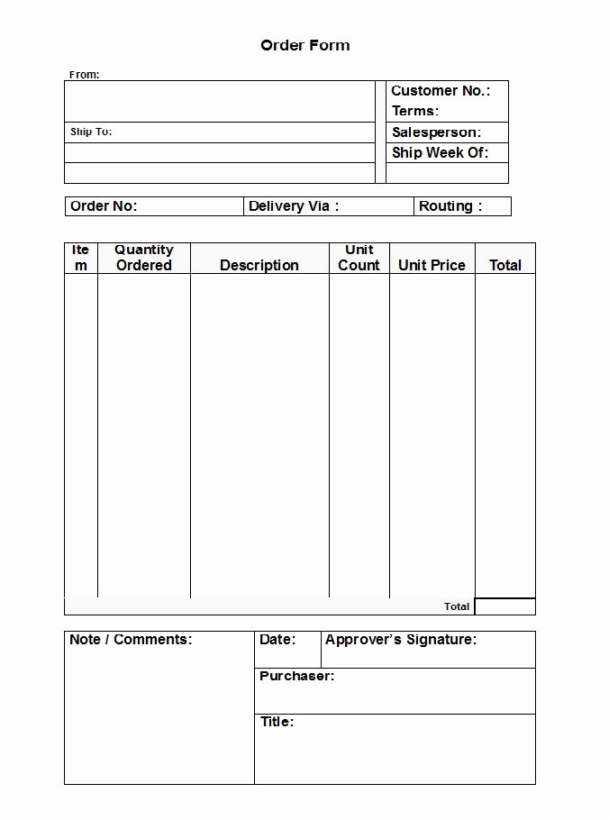 Purchase order Template Doc Inspirational 37 Free Purchase order Templates In Word &amp; Excel