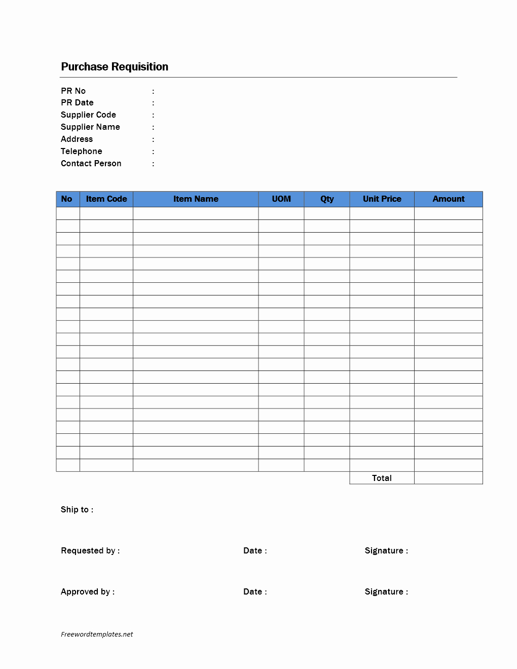 Purchase Requisition form Template Awesome Purchase Requisition form