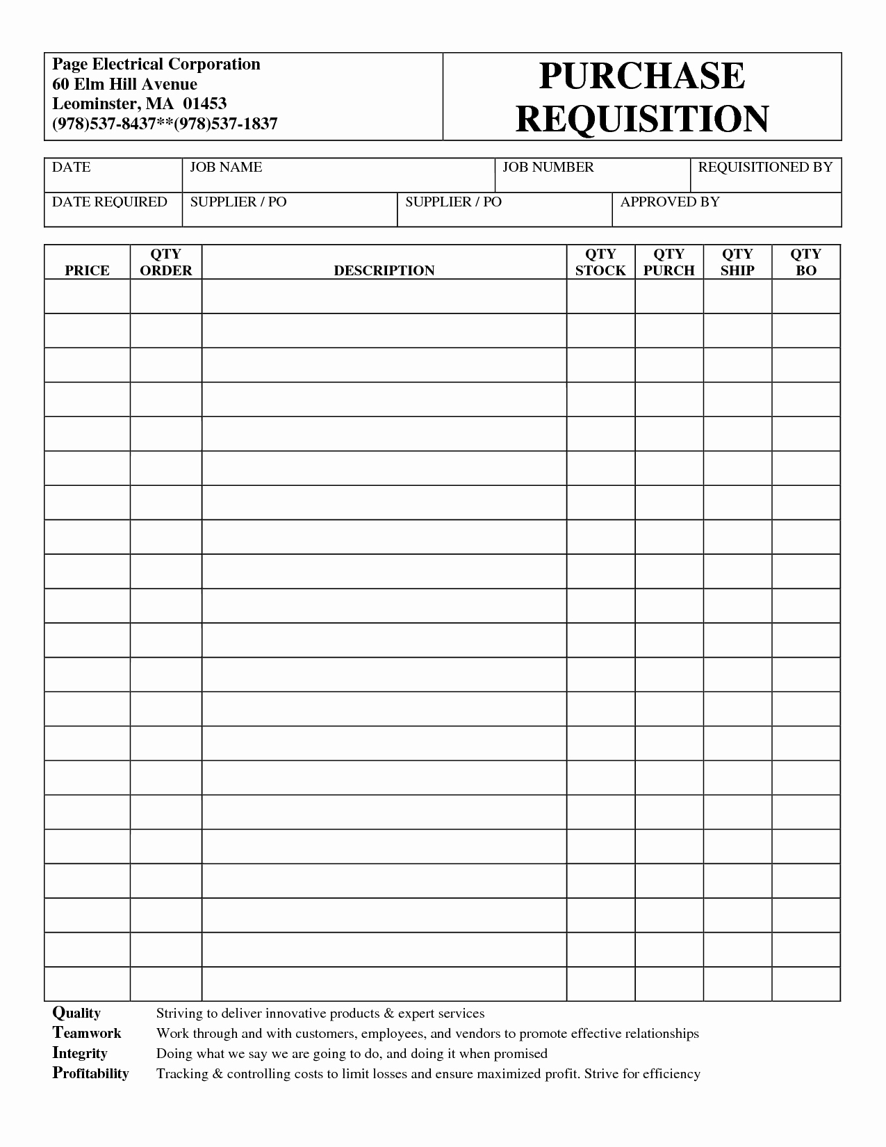 Purchase Requisition form Template Elegant Best S Of Purchase Requisition form Purchase