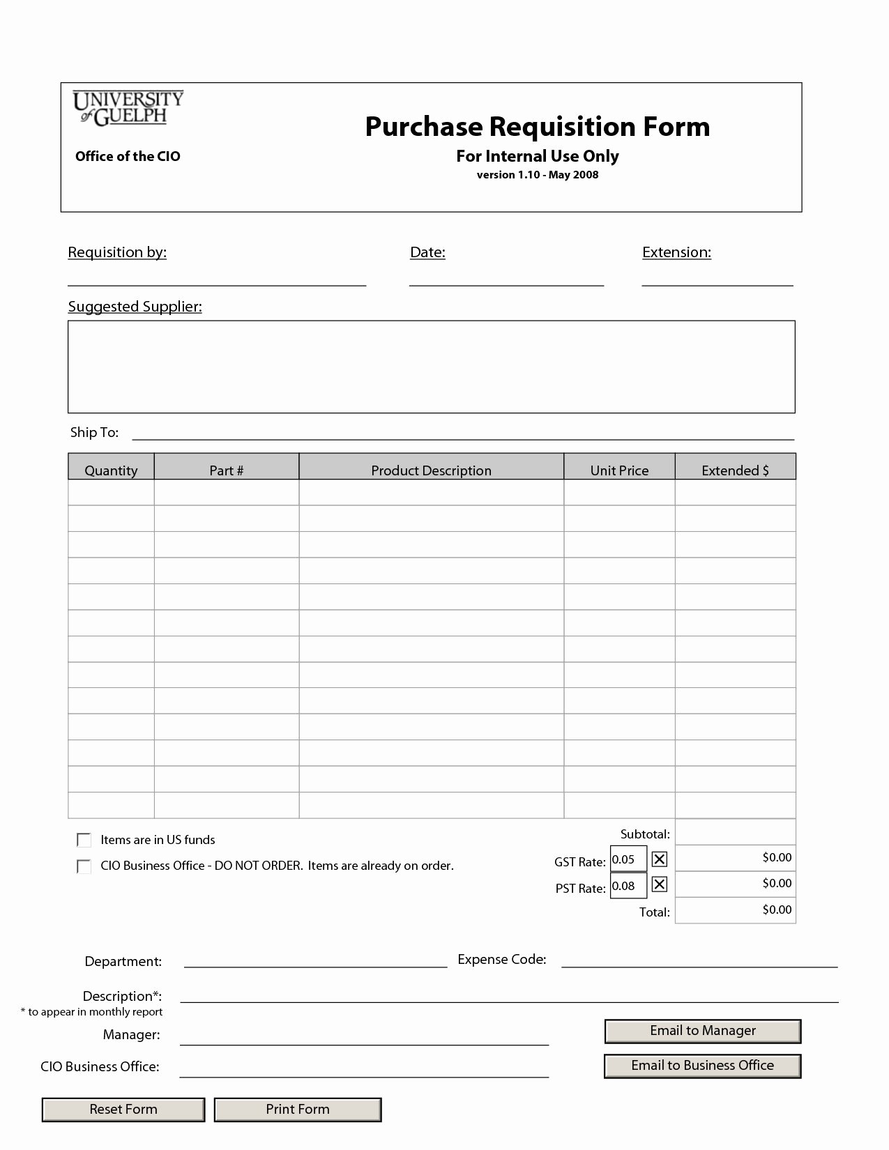 Purchase Requisition form Template Inspirational top Gallery Purchase order Template Pdf Twilightblog