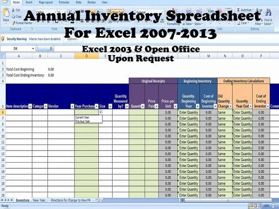 Purchase Sales Inventory Excel Template Luxury Annual Inventory Spreadsheet Track Beginning and Ending