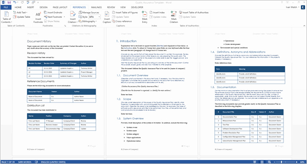 Quality assurance Plans Template Best Of Quality assurance Plan Template Ms Word 7 Excel