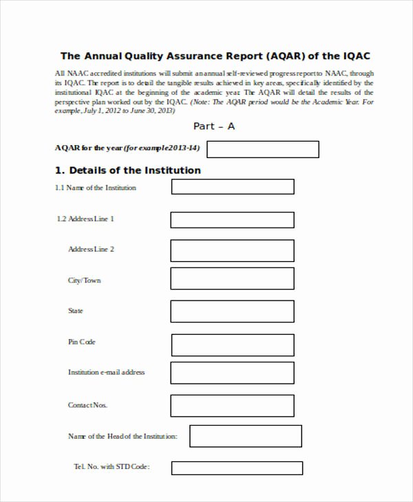 Quality assurance Reports Template Awesome 11 Sample Quality Report Templates