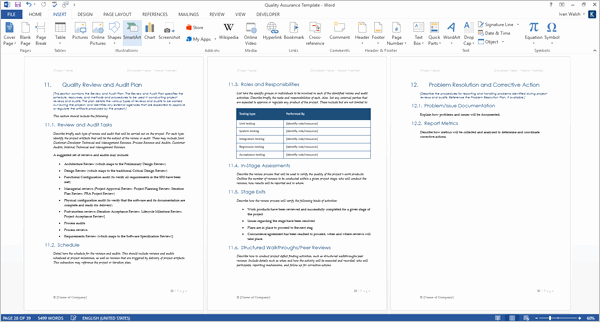Quality assurance Template Documents Awesome Quality assurance Plan Template Ms Word 7 Excel