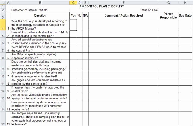 Quality Control Checklist Template Beautiful Quality Checklist Template Excel