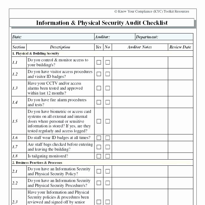 Quality Control Checklist Template Lovely Qa Audit Checklist Template – Moonwalkgroup