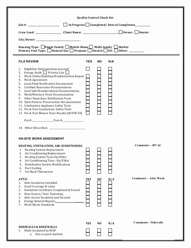 Quality Control form Template Lovely Waptac Generic Quality Control Inspection form Resource