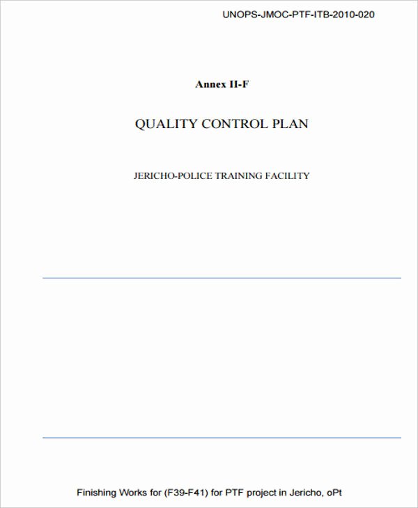 Quality Control Program Template Luxury 7 Control Plan Samples &amp; Templates