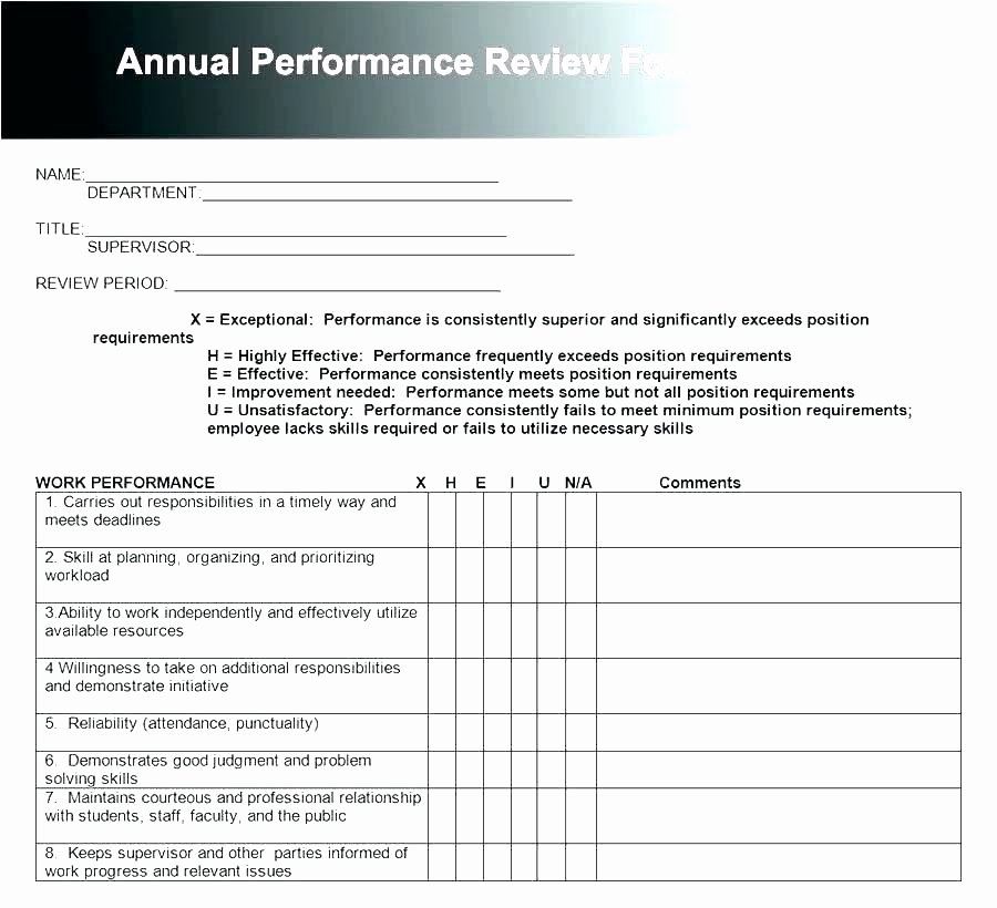 Quarterly Performance Review Template Elegant Employee Performance Review Template Word New Examples