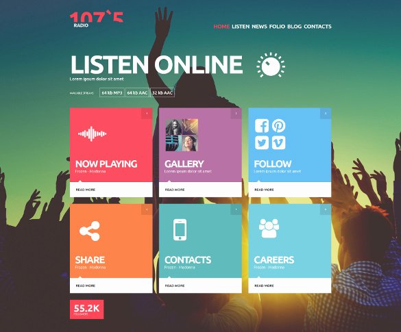 Radio Station Website Template Beautiful 29 Radio Station Website themes &amp; Templates