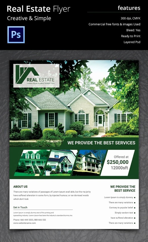 Real Estate Advertisement Template Luxury Real Estate Flyer Template 37 Free Psd Ai Vector Eps