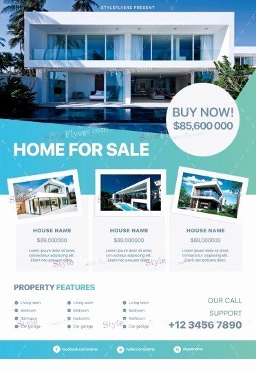 Real Estate Flyer Template Psd Beautiful Real Estate Psd Flyer Template Styleflyers