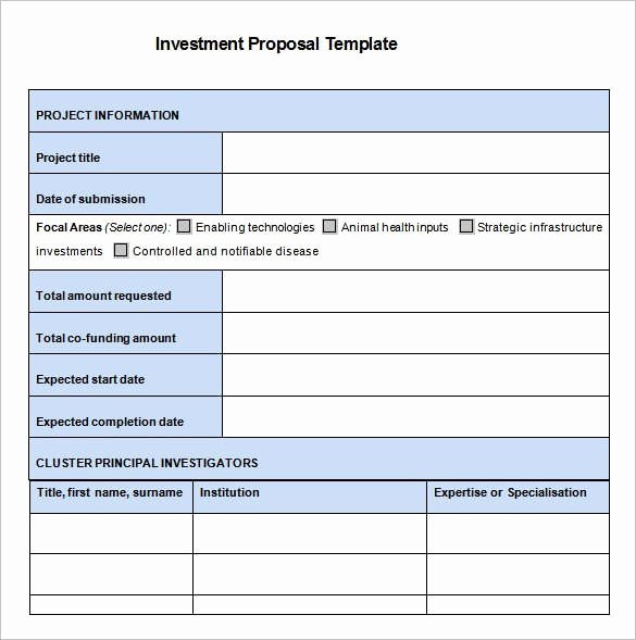 Real Estate Investment Proposal Template Elegant 9 Small Business Investment Proposal Samples &amp; Templates