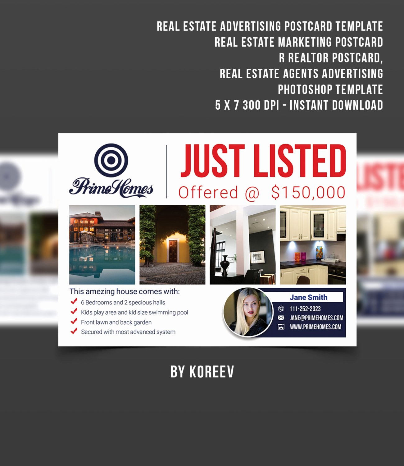 Real Estate Postcard Template Best Of Real Estate Advertising Postcard Template Real Estate