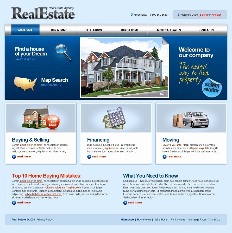 Real Estate Website Template Inspirational Real Estate Agency Website Template