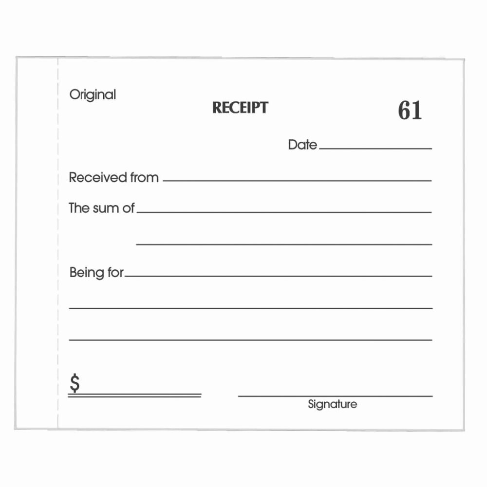 Receipt Template Free Printable Inspirational 5 Cash Receipt Templates Excel Pdf formats