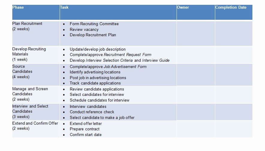 Recruitment Strategic Plan Template Best Of 10 Recruitment Strategic Plan Examples Pdf