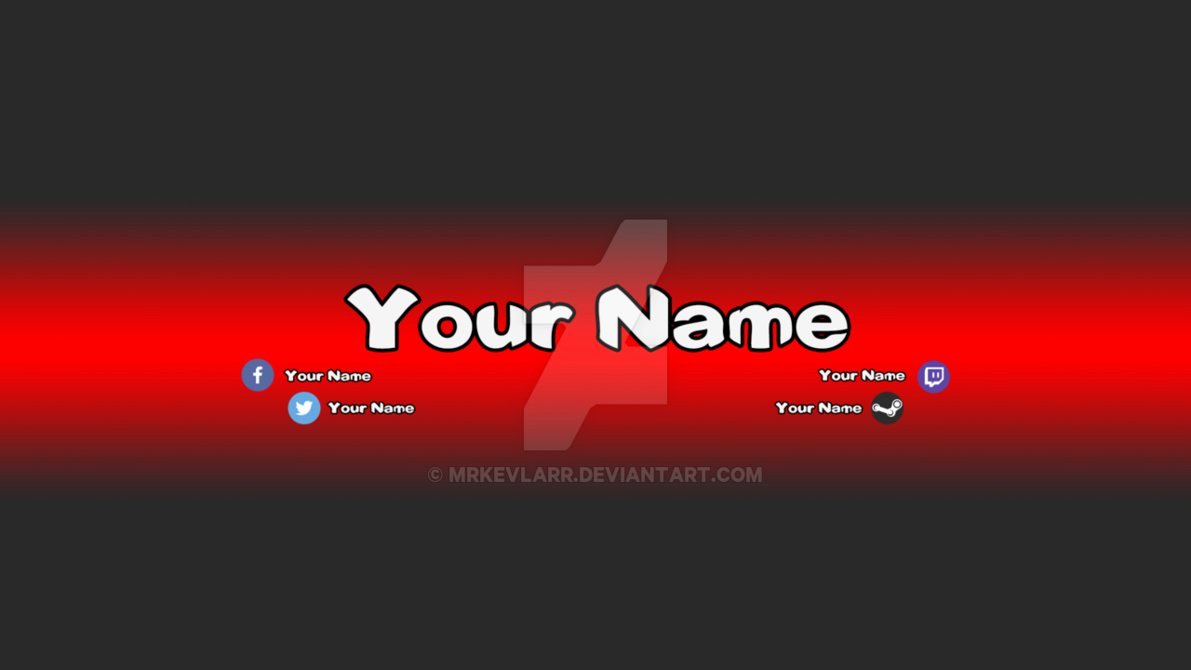 Red Youtube Banner Template Best Of Channel Art Template Red by Mrkevlarr On Deviantart