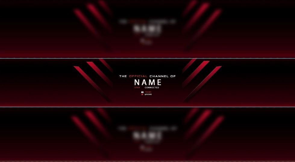 Red Youtube Banner Template Elegant Red Free Youtube Banner Templates