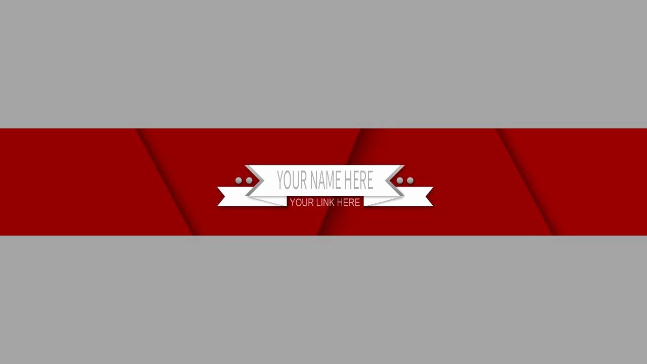 Red Youtube Banner Template New 2d Youtube Banner Template by Me