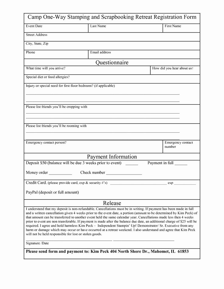 Registration form Template Word Lovely Free Registration form Template Word Want A Free Refresher