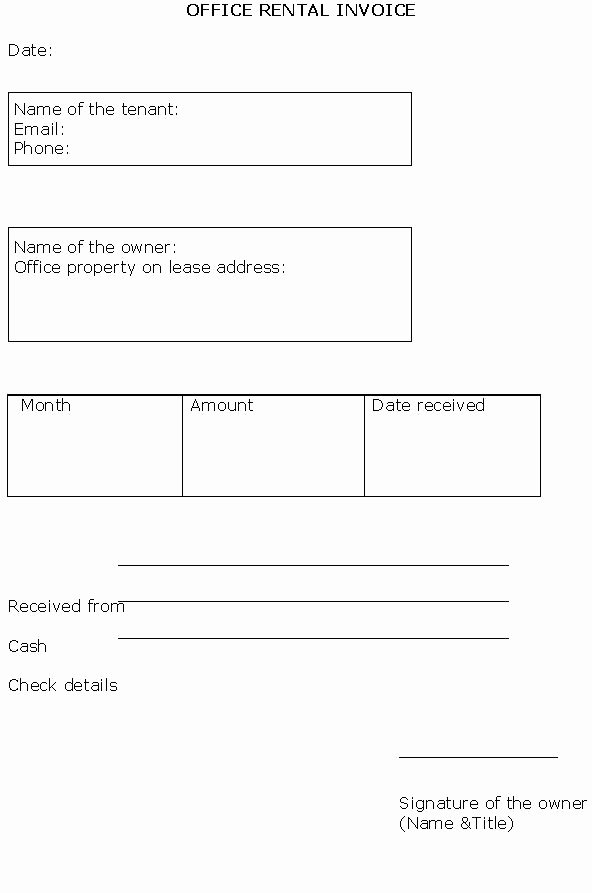 Rent Invoice Template Excel Awesome Rental Invoice Template Excel
