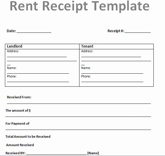 Rent Invoice Template Excel Best Of Easy to Use House or Property Rent Receipt Samples to