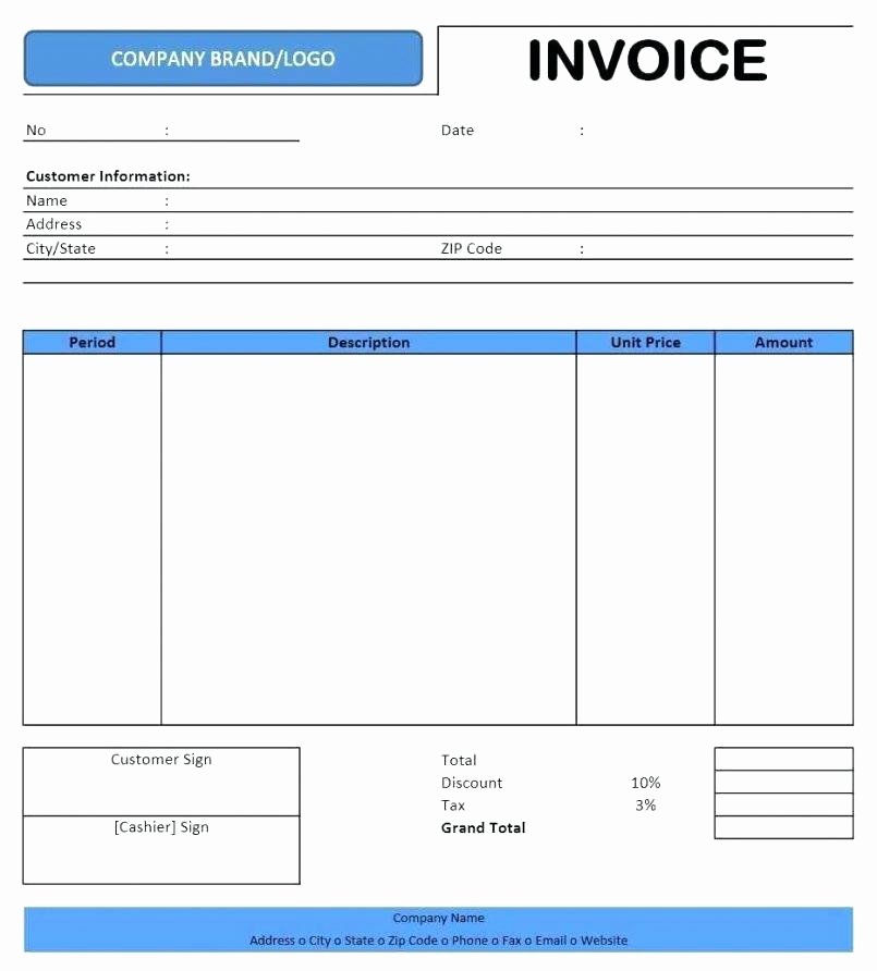 Rent Invoice Template Excel Fresh Car Rental Receipt Simple Rent Invoice Template Word top 5
