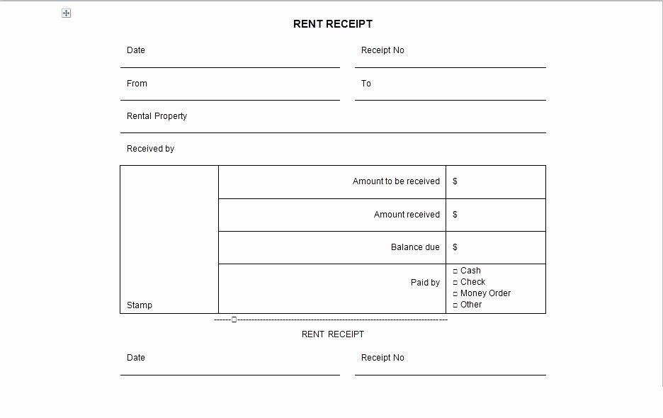 Rent Invoice Template Excel Fresh Rent Receipt Template Excel Rental Receipt form Template