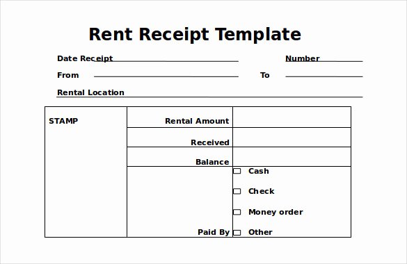 Rent Invoice Template Excel Inspirational 35 Rental Receipt Templates Doc Pdf Excel