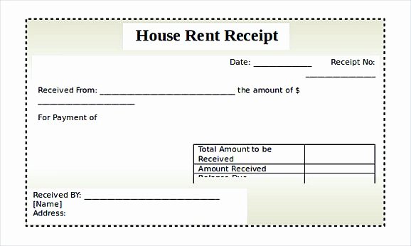 Rent Paid Receipt Template Awesome Rent Invoice Template