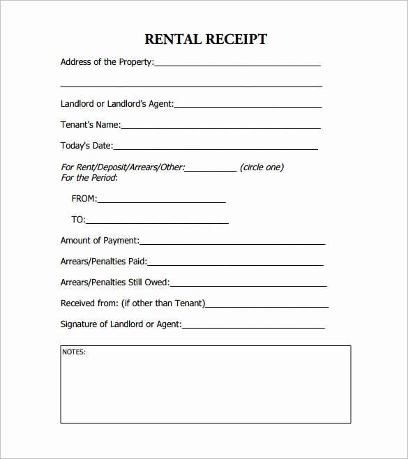 Rent Paid Receipt Template Best Of 27 Rental Receipt Templates Doc Pdf