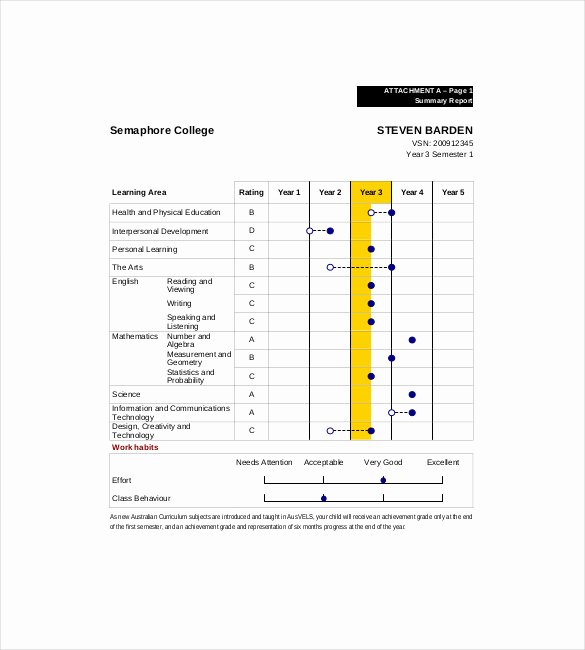 Report Card Template Excel Beautiful 56 Report Templates Pdf Word Pages Excel