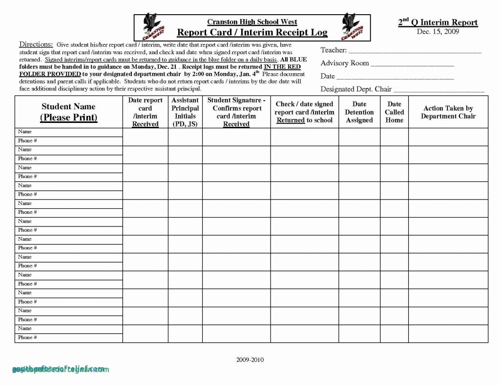 Report Card Template Excel Elegant Homeschool Report Card Template Middle School Best Samples