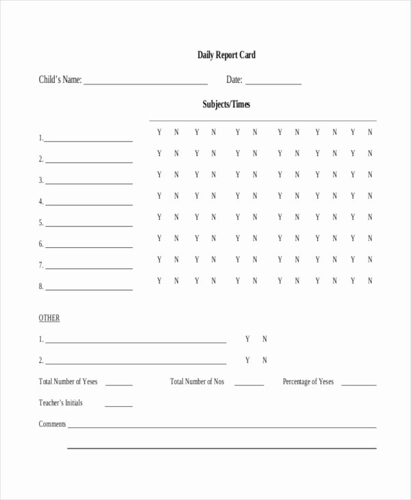 Report Card Template Excel Inspirational 11 Report Card Templates Word Docs Pdf Pages