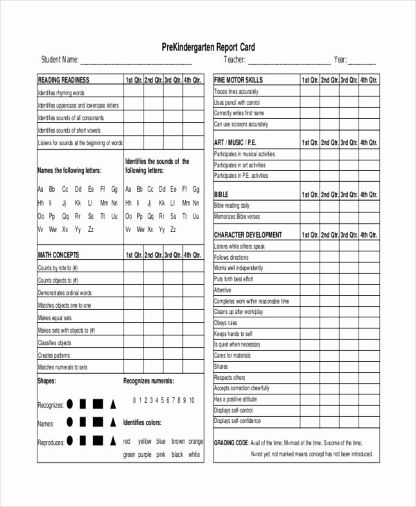 Report Card Template Excel Inspirational 11 Report Card Templates Word Docs Pdf Pages