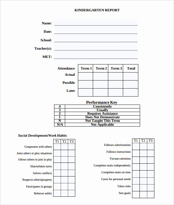 Report Card Template Pdf Lovely Report Card Template – 21 Free Excel Pdf Documents