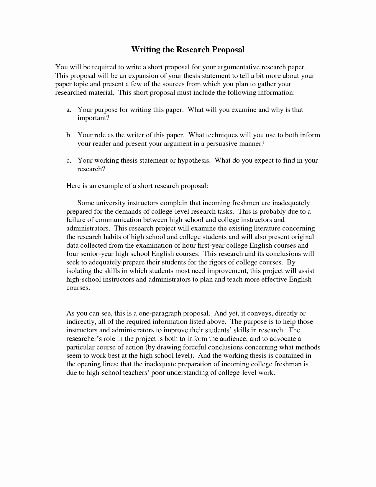Research Paper Proposal Template Luxury Proposal for An Essay