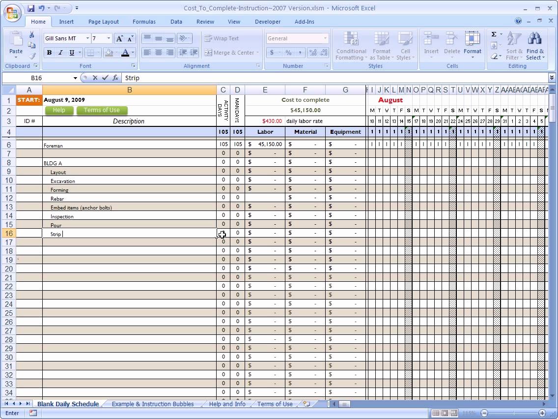Residential Construction Budget Template Excel Beautiful Residential Construction Bud Template Excel
